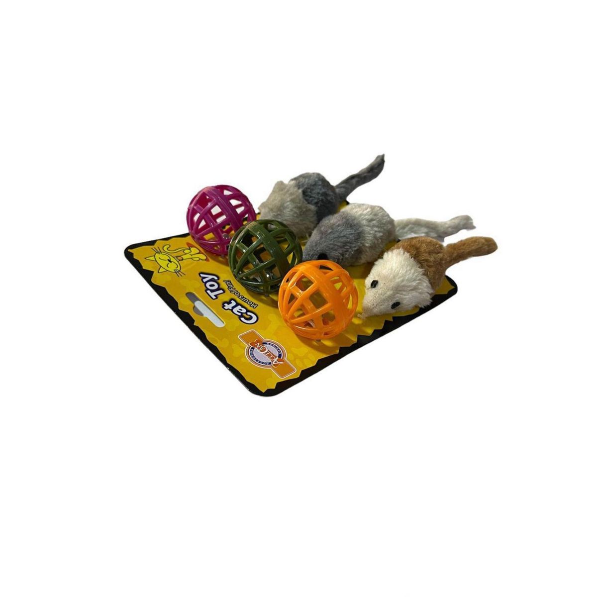 ACCECAN - Jug Gato Pack X6 Bola Y Raton