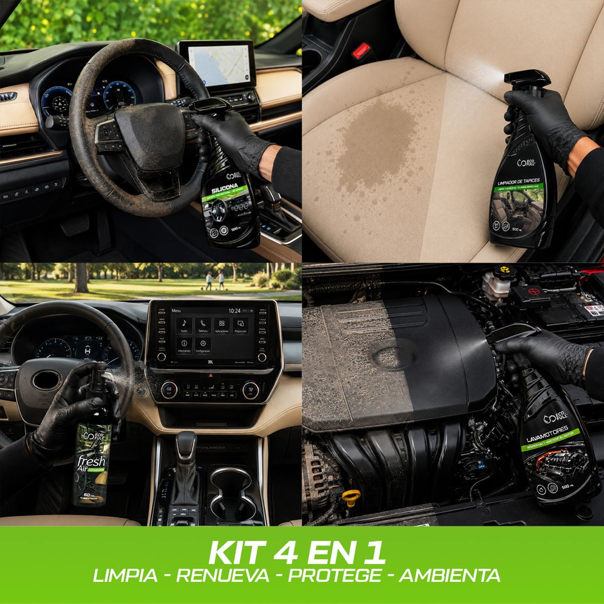 Kit Interior Para Auto ECOFULL, marca ECOFULL - Foto 2