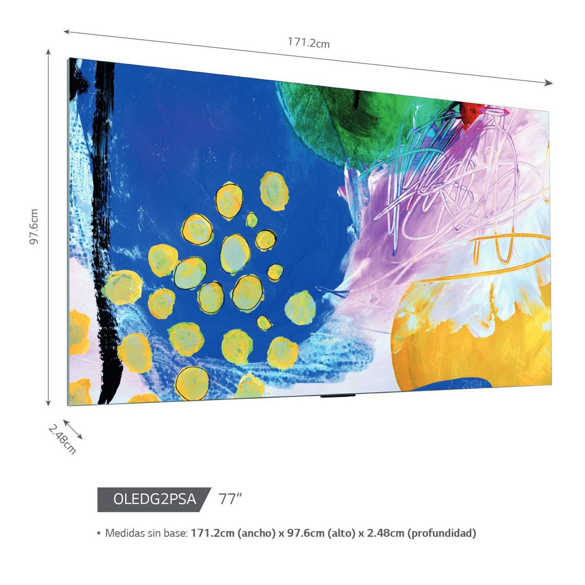 LG - Televisor LG OLED 77" ThinQ AI OLED77G2PSA
