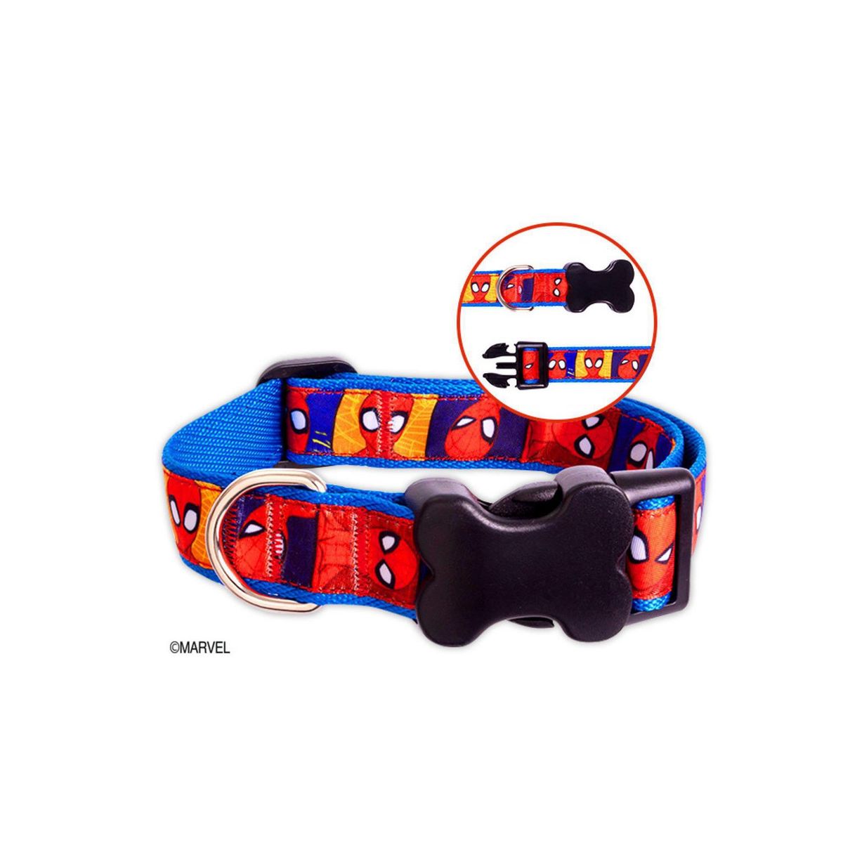 MARVEL - Collar Marvel Spider Man Talla L Rojo