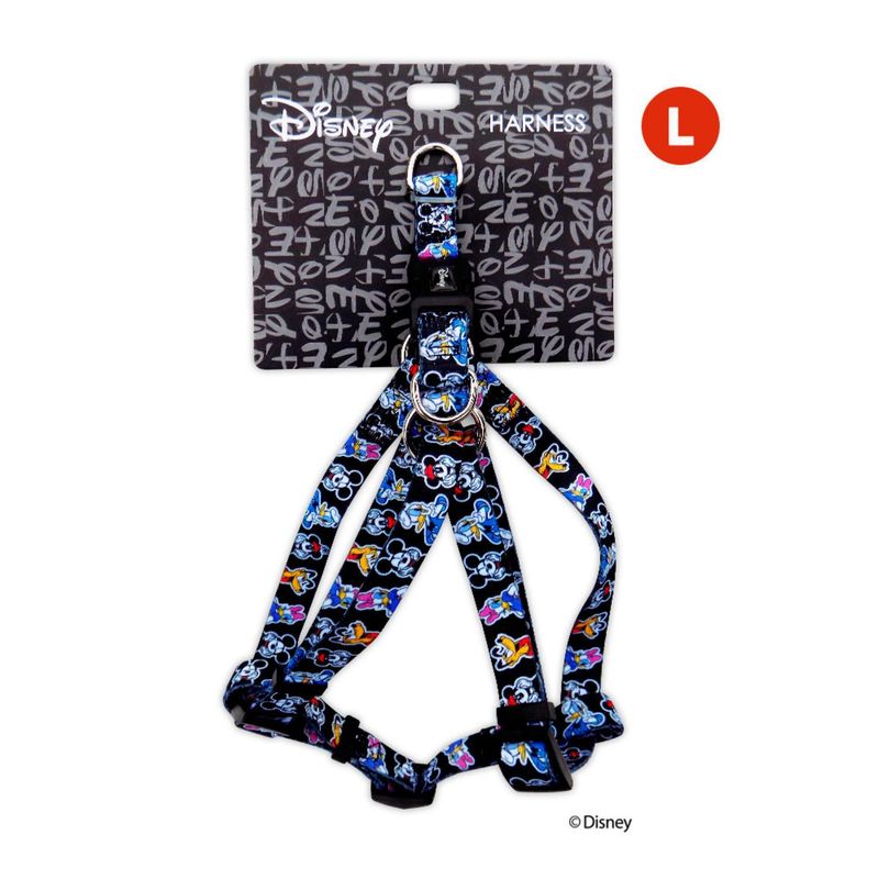 DISNEY - Arnés Disney Clásico Mickey N Friends Talla L Negro