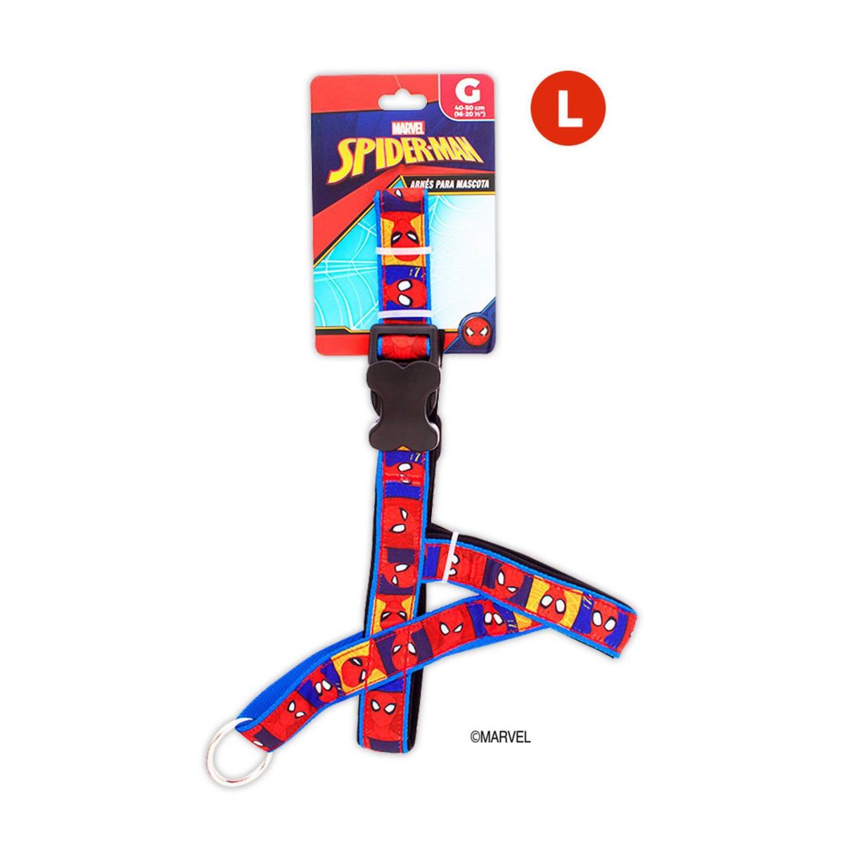 MARVEL - Arnés Marvel Clásico Spider Man Talla L Rojo