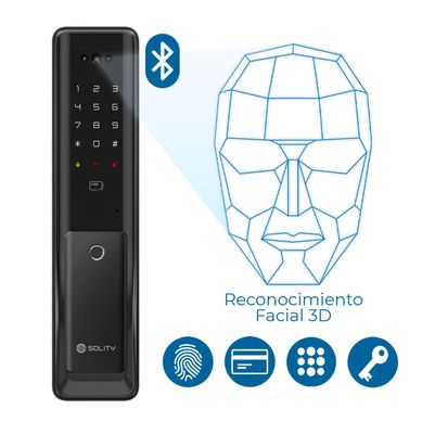Cerradura Inteligente Smart Solity Korea Facial 3D 6000BAK