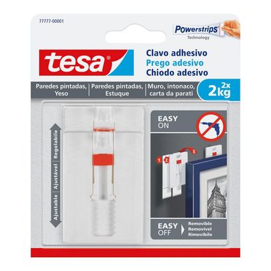 Clavo Adhesivo Ajustable Pared Pintada 2 kg x 2 unid