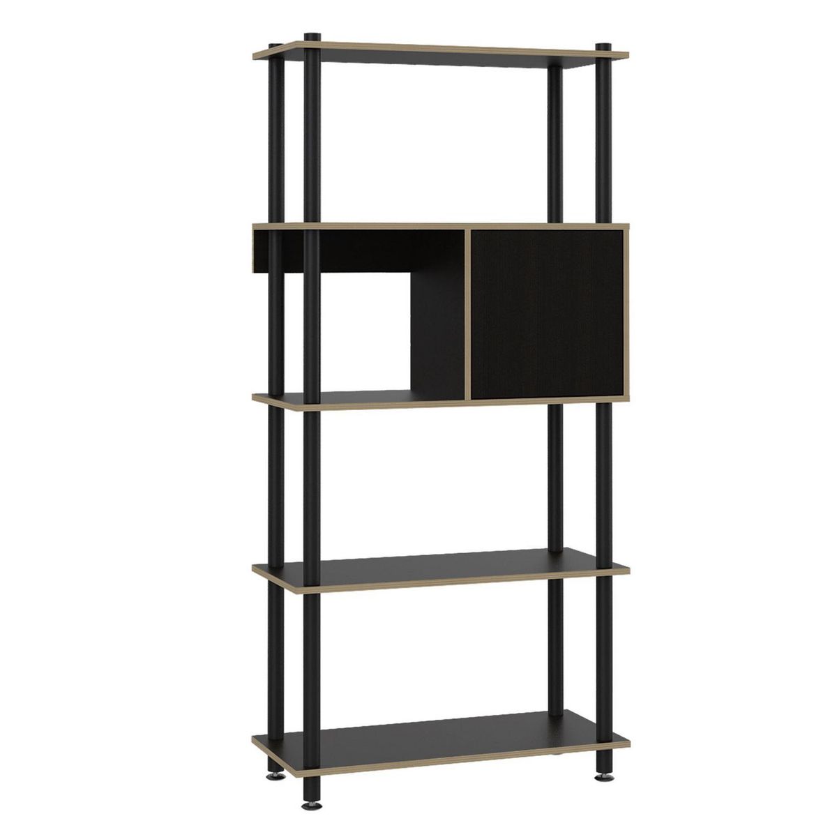 TUHOME - Biblioteca Cubik 2 Negro/Duna