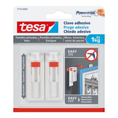 Clavo Adhesivo Ajustable Pared Pintada 1 kg x 2 unid