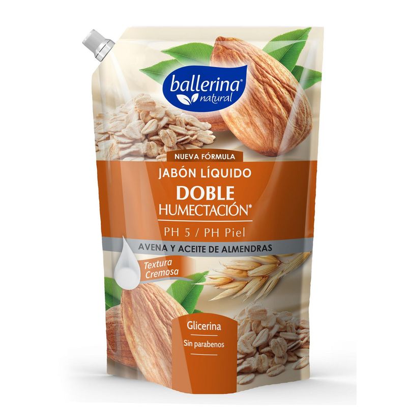 BALLERINA - Jabón Líquido Avena Y Almendras Ballerina 750Ml