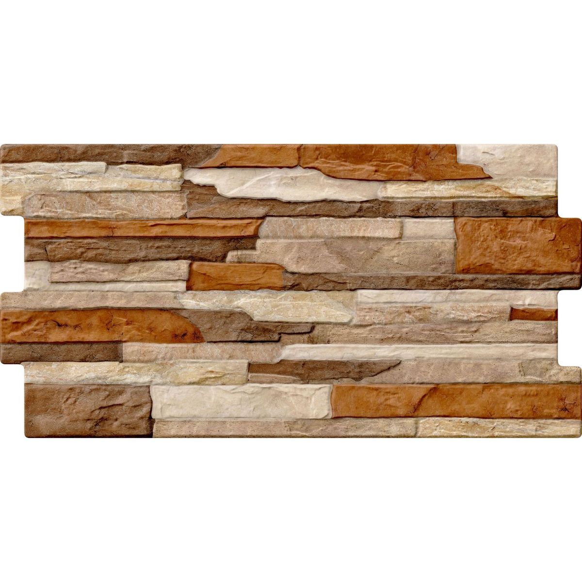 SAN LORENZO - Fachaleta Cerámica Batra Beige Brillo 30x60cm 1.25m2 para muro