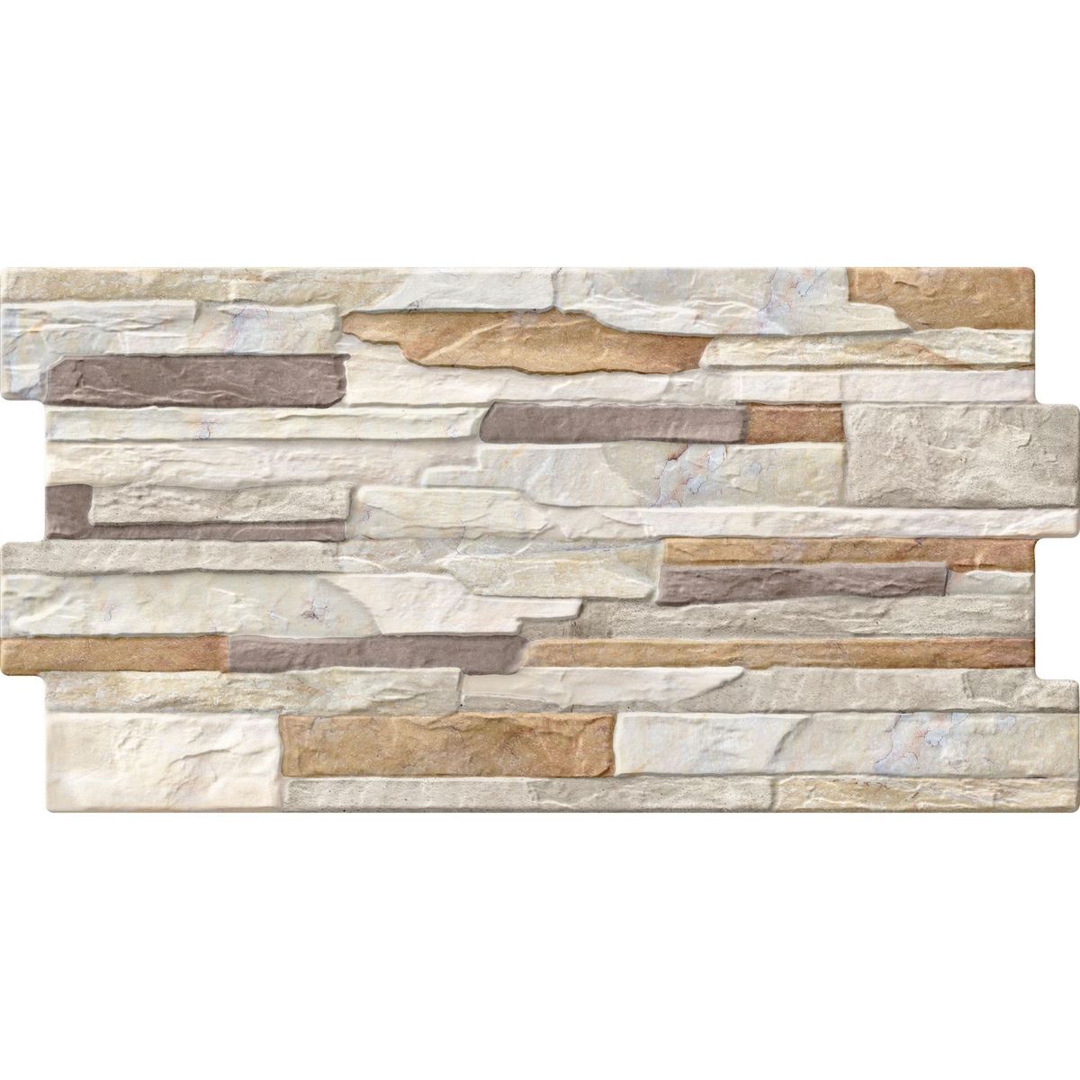 SAN LORENZO - Fachaleta Cerámica Batra Natural Brillo 30x60cm 1.25m2 para muro