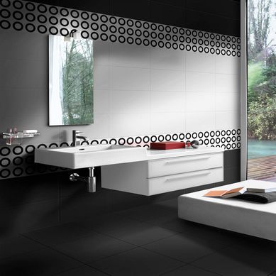 Cer�mica Blanca Brillante 27x45cm 1.7m2 para muro