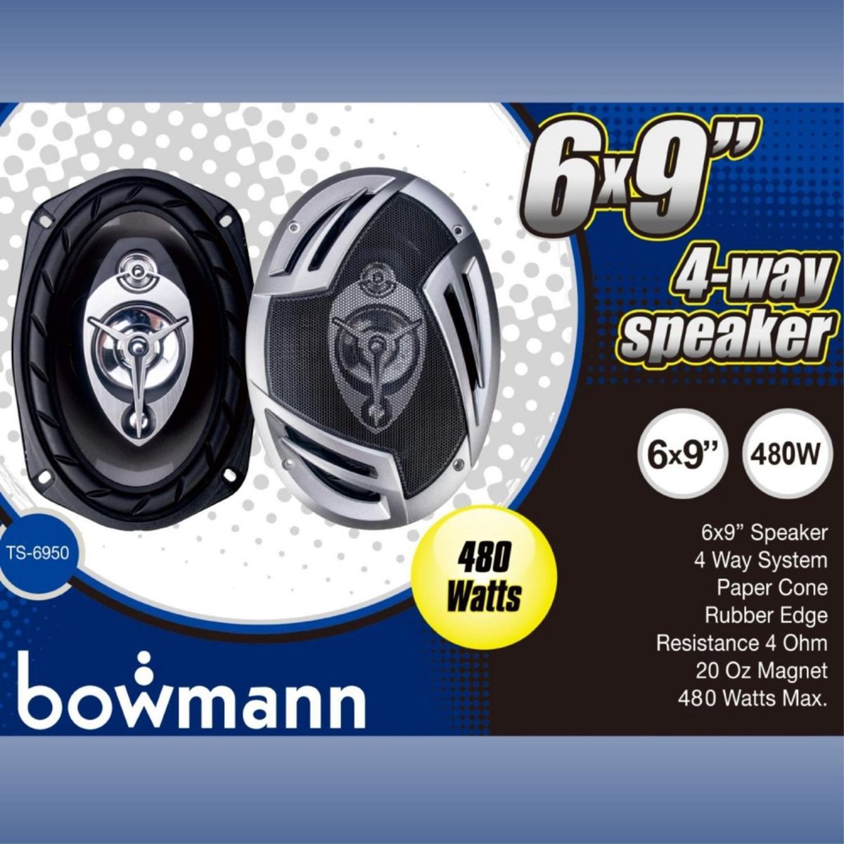 BOWMANN - Parlantes Bow 4 Vías/6X9 /240W