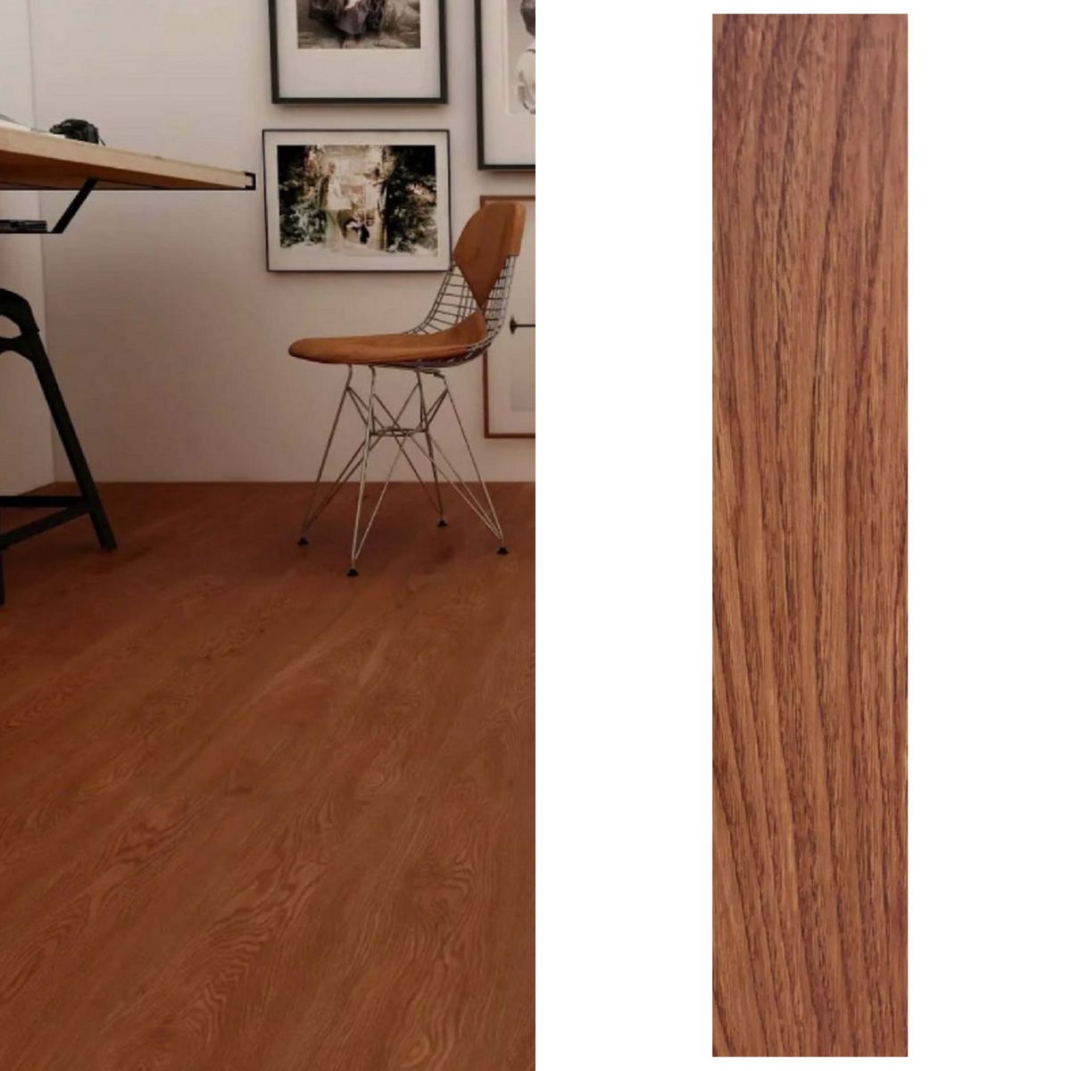 DECOKASA - Piso SPC Nogal 5.5mm 122x18cm 2.196m2