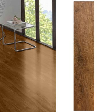 Piso SPC Roble OAK Marr�n 5.5mm 122x18cm 2.196m2