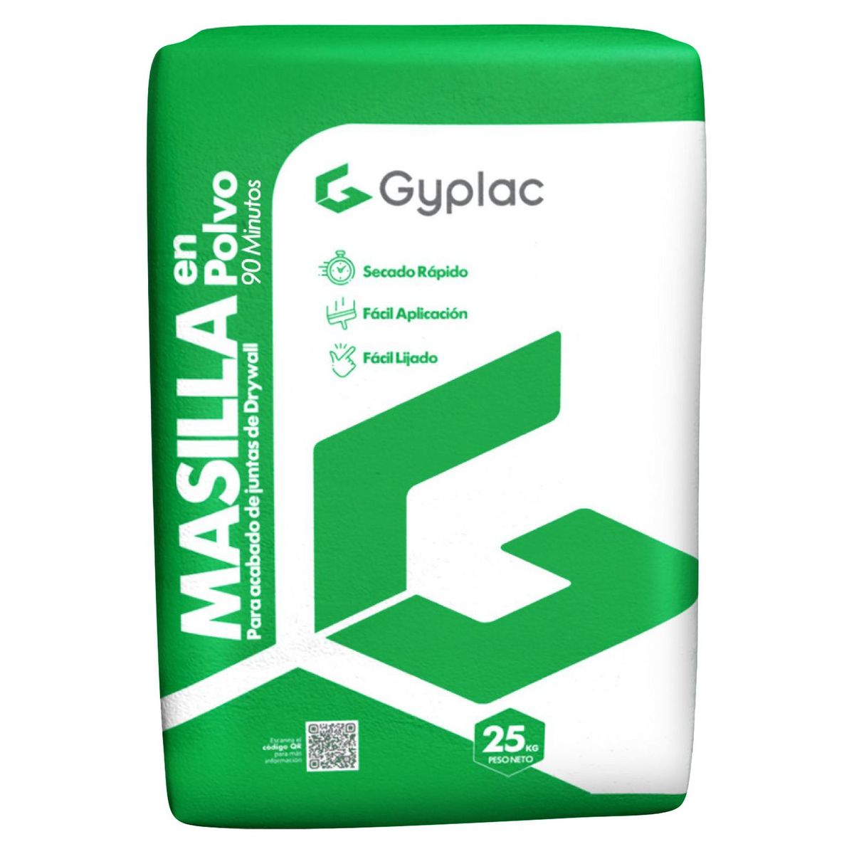 GYPLAC - Masilla para Drywall Gyplac en Polvo Secado 90 min x 25kg