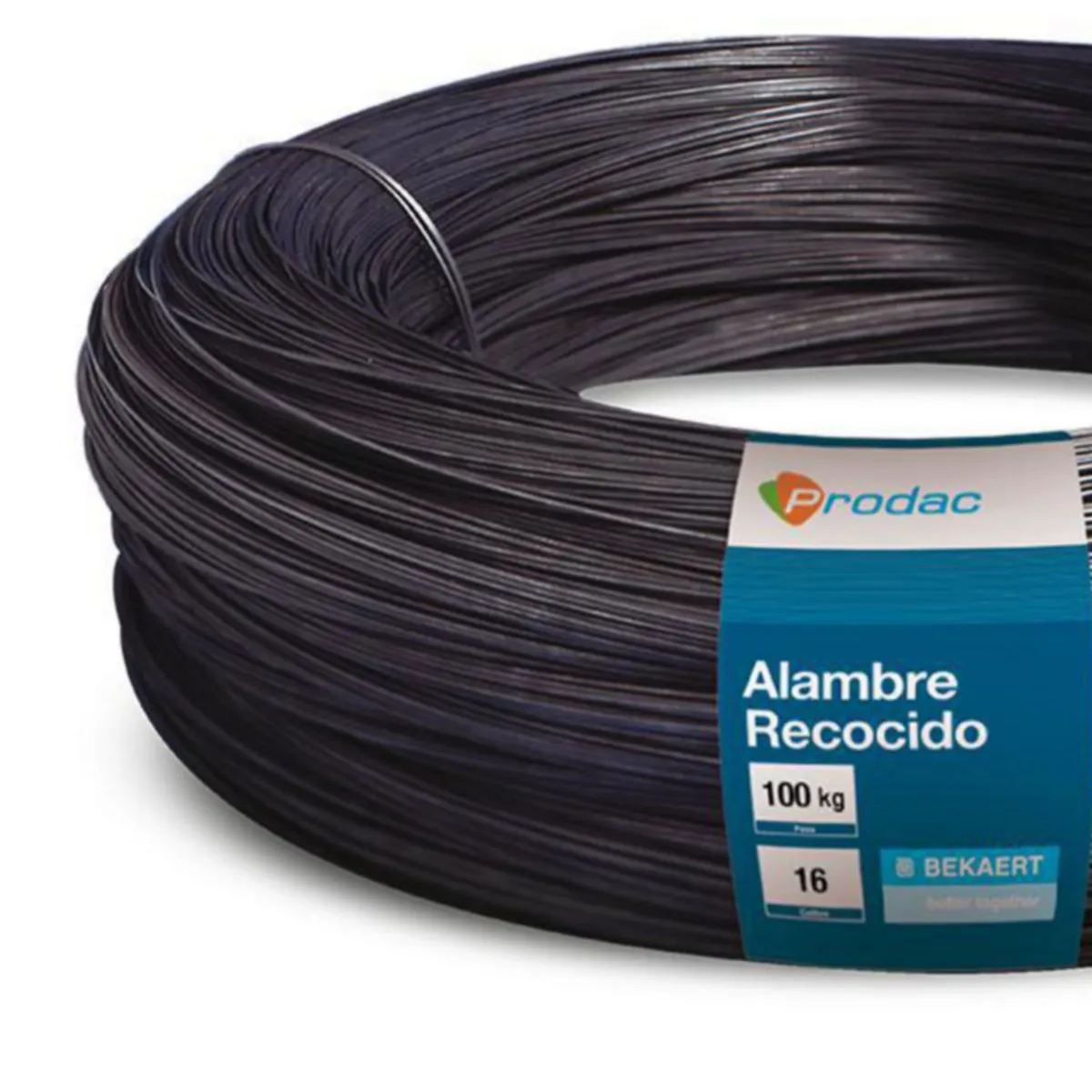 PRODAC - Alambre Recocido de Albañil Nº 16 y 47 cm diám. x 100kg
