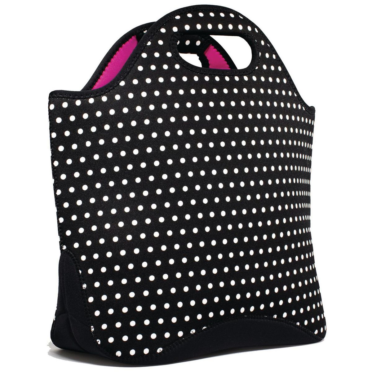 LIFE - Loncherón Neopreno Negra Puntitos Blancos