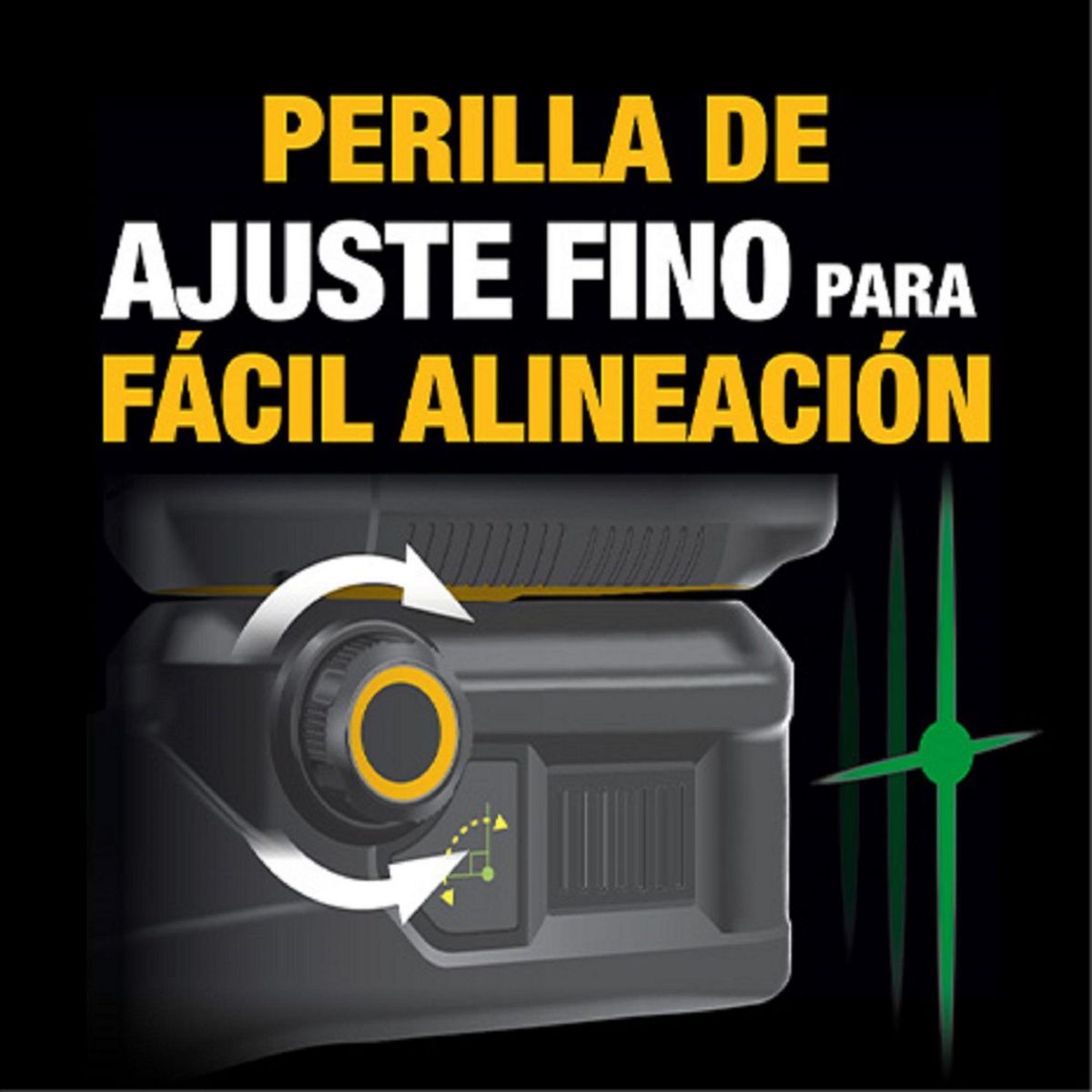 DEWALT - Nivel Laser Combinado Dewalt  2 Lineas y 2 Punto Verde 20V DCLE34220GB