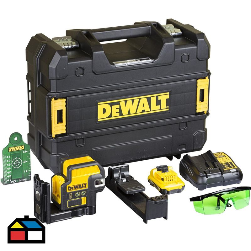 DEWALT - Nivel Laser Combinado Dewalt  2 Lineas y 2 Punto Verde 12V DCE0822D1G