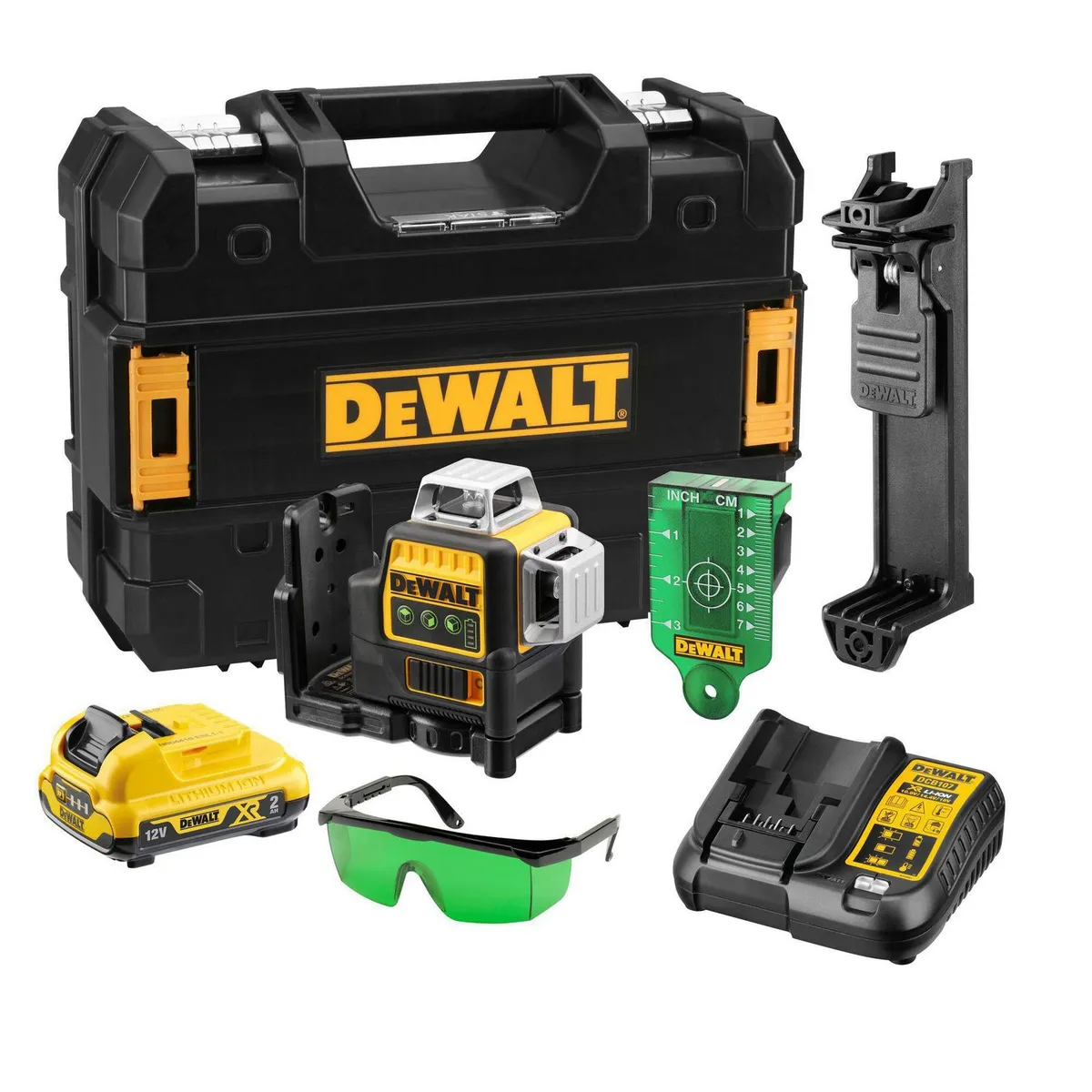 DEWALT - Nivel Laser Dewalt  3 Lineas 360° Verde 12V DCE089D1G