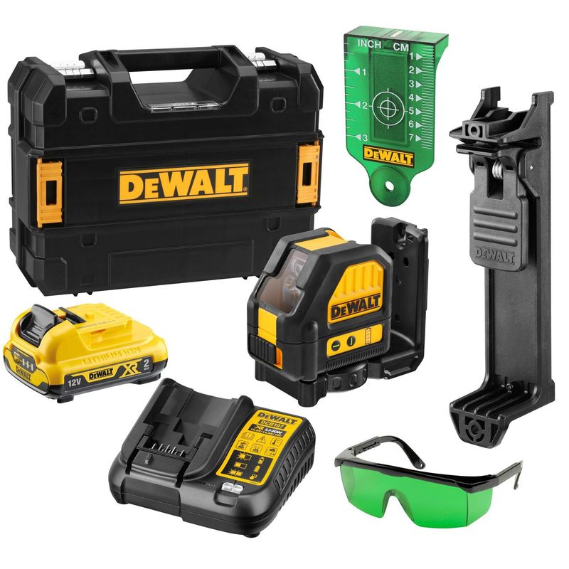 DEWALT - Nivel Laser Lineas Cruzadas Dewalt  Verde 12V DCE088D1G
