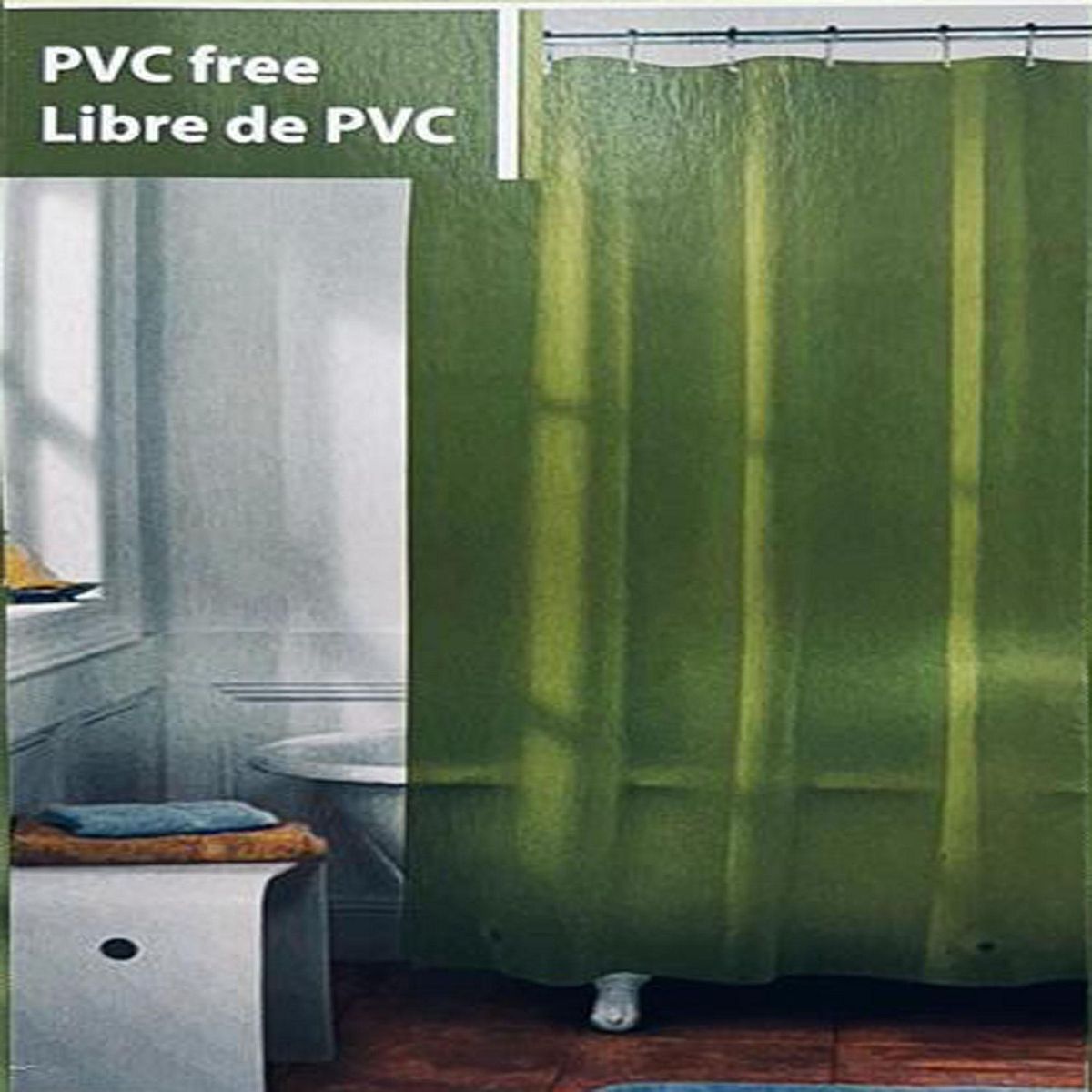 DOS POR MEDIO - Cortina Fine Verde para Baño