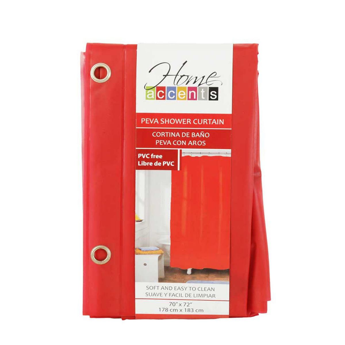 DOS POR MEDIO - Cortina Fine Roja para Baño