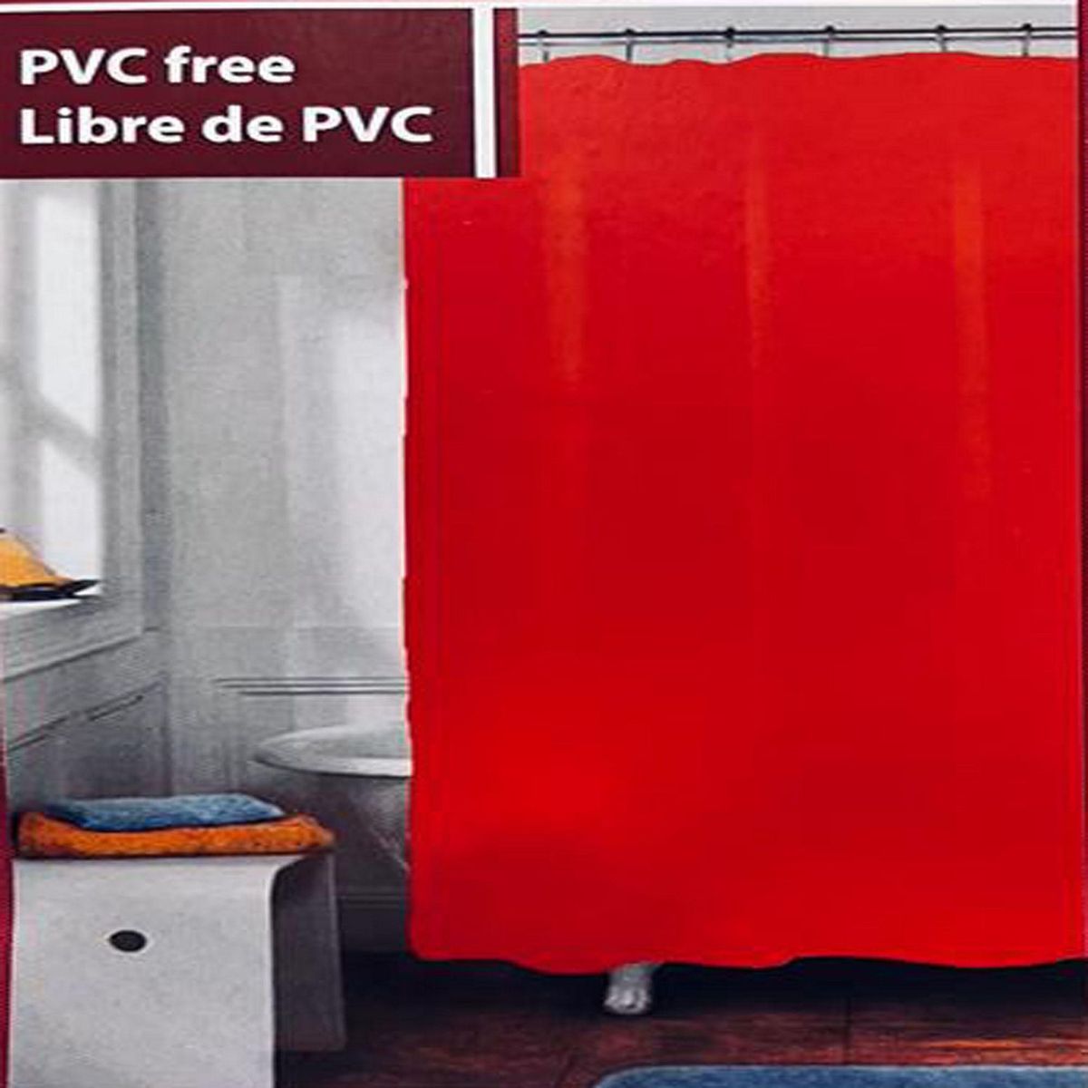 DOS POR MEDIO - Cortina Fine Roja para Baño