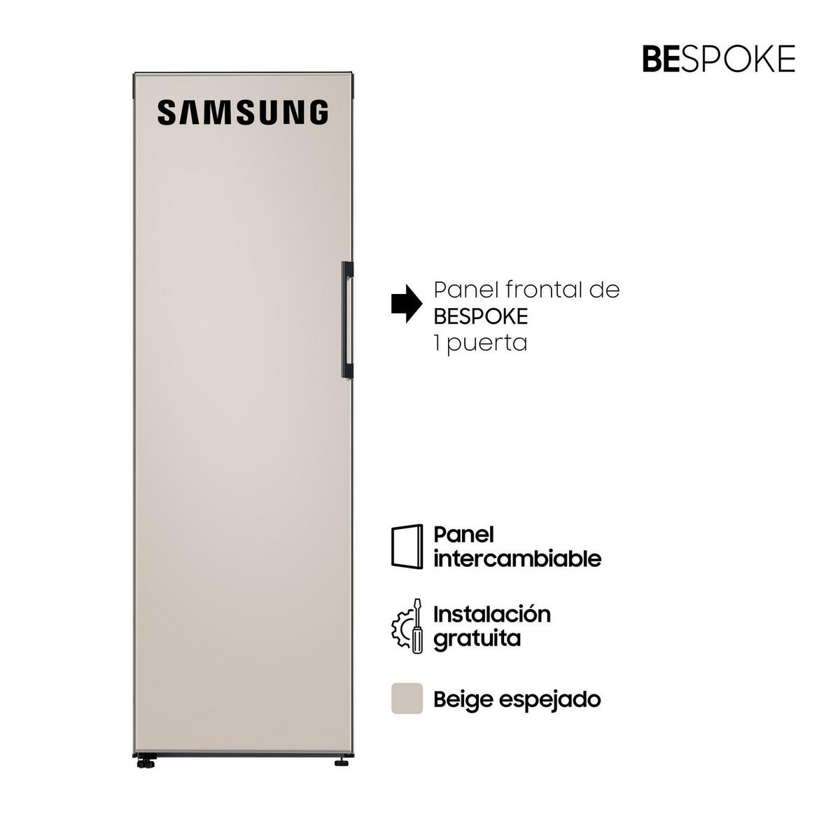 SAMSUNG - Panel Frontal Samsung para Refrigeradora Bespoke de 1 Puerta RA-R23DAA39GG Beige
