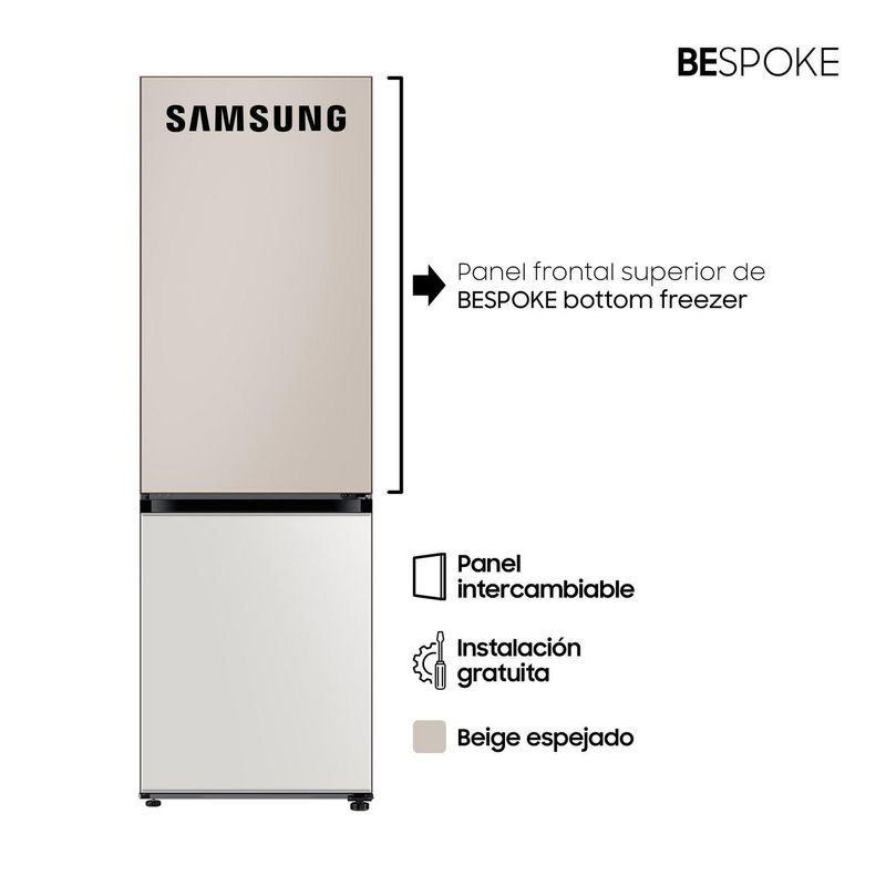 SAMSUNG - Panel Frontal Superior Samsung Para Refrigeradora Bespoke Bottom Freezer Ra-B23Duu39Gg Beige
