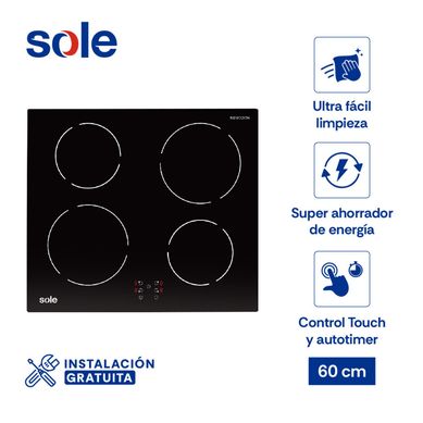 Cocina empotrable El�ctrica Sole 3120SOLCO072 X4 Quemadores
