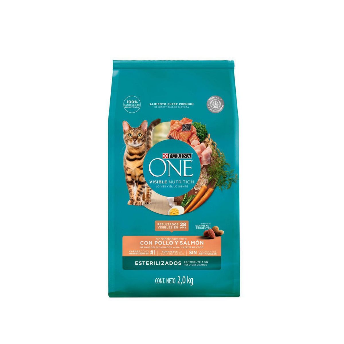  - Alimento Seco Super Premium para Gato Pollo y Salmón 2kg