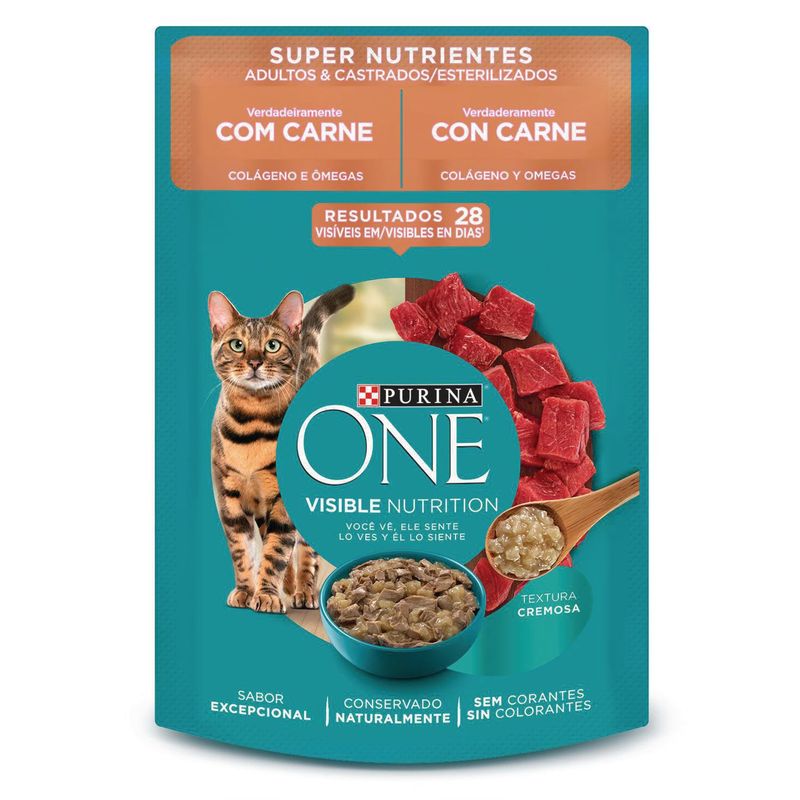 CONJUNTOS ESTRUCT - Alimento para Gato One Adulto Carne 85gr
