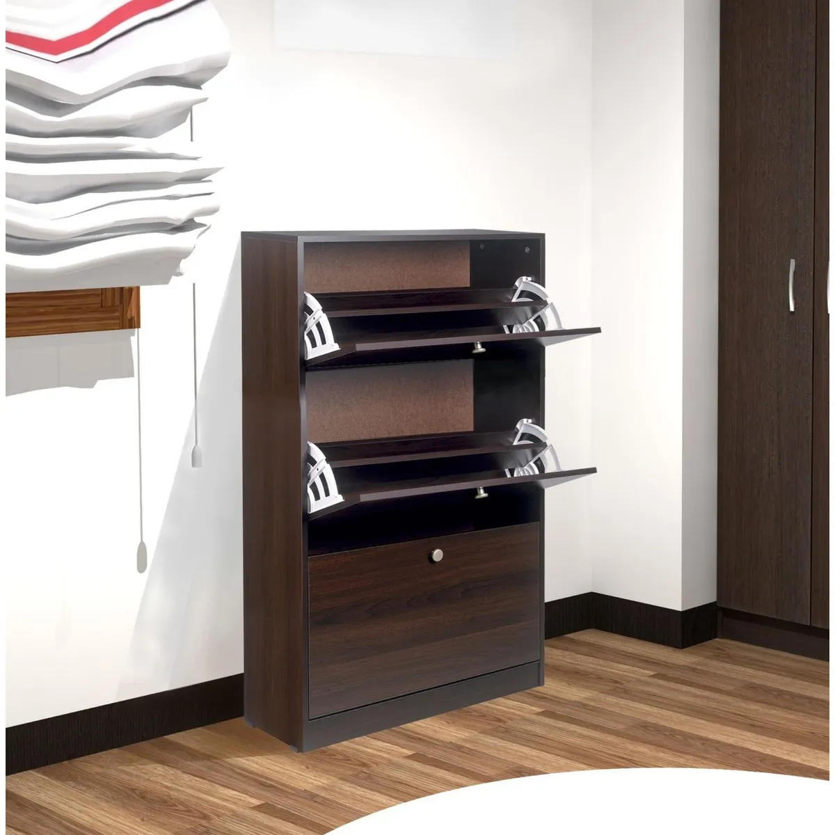 PISOPAK - Zapatera 3 Niveles Dana Nogal