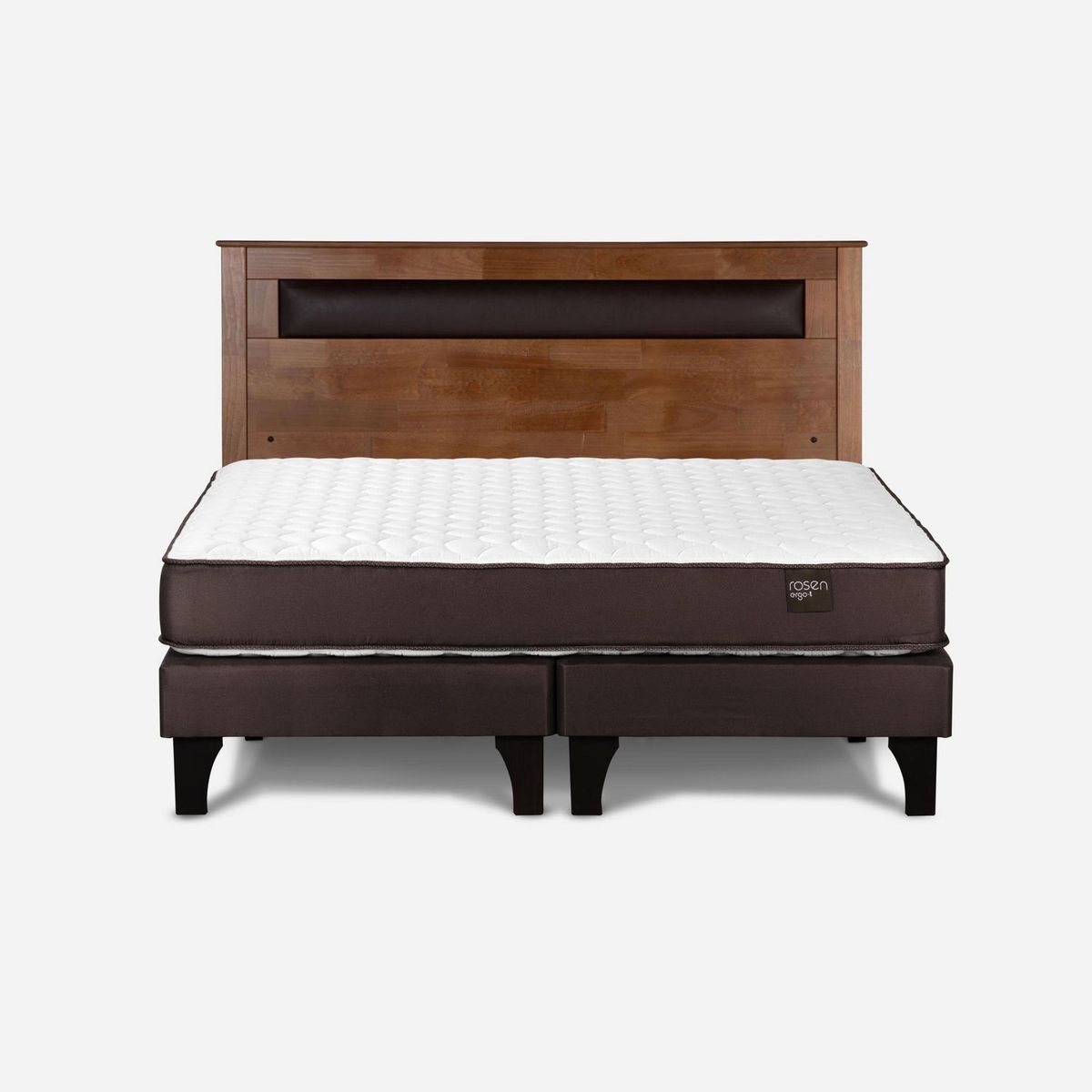 ROSEN - Dormitorio Cama Ergo-T New Queen + Respaldo Ferrara