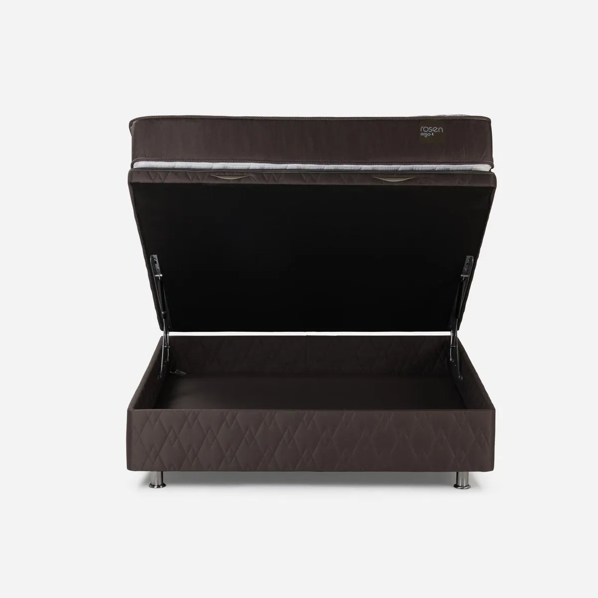 ROSEN - Cama Boxet Ergo T New Rosen Queen + Colchón + Respaldo West