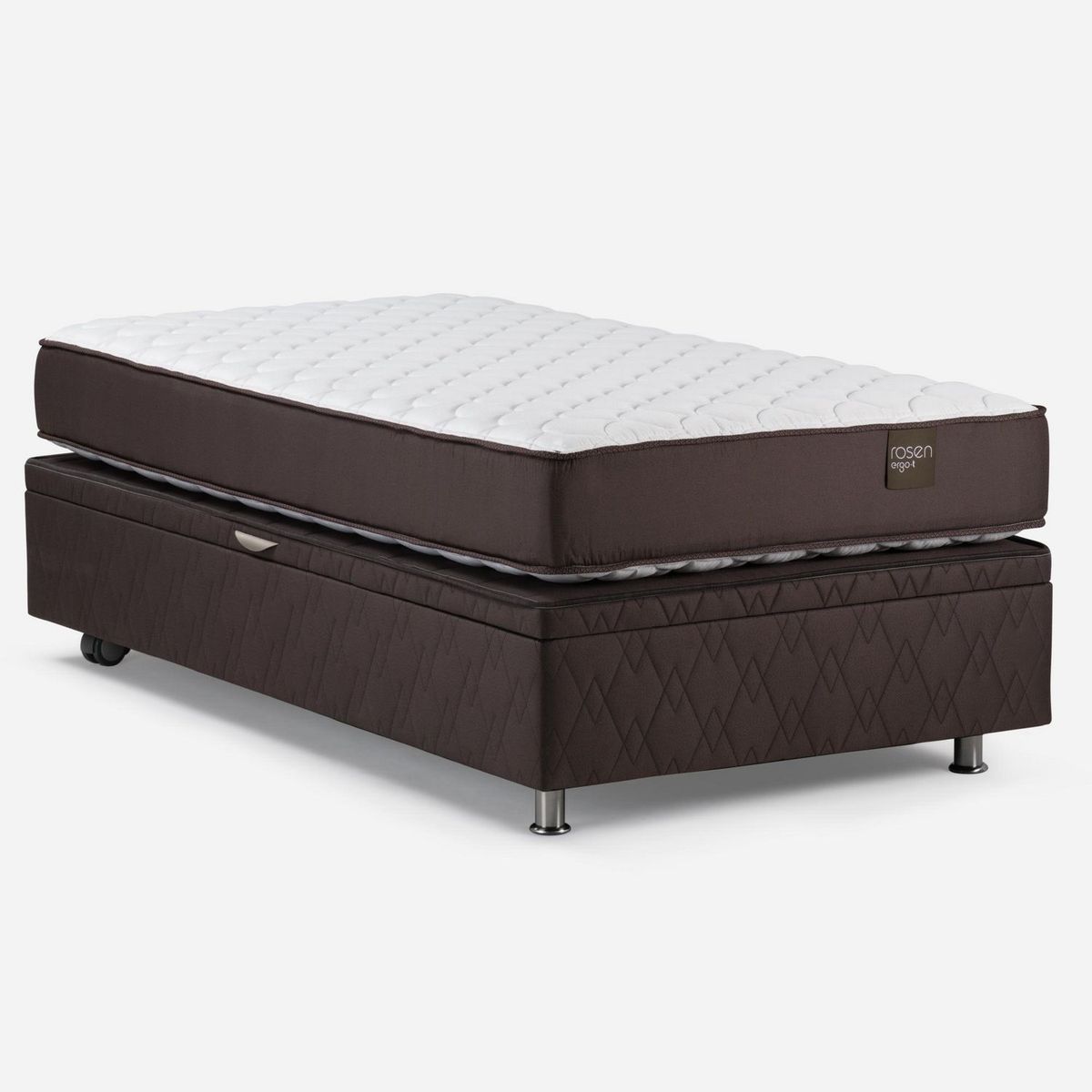 ROSEN - Cama Boxet Ergo T New Rosen 1.5 Plazas + Colchón