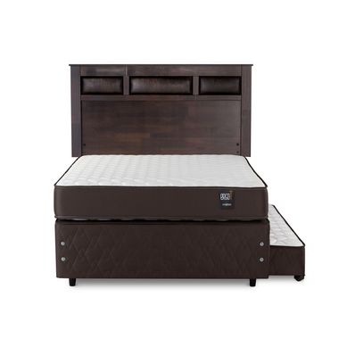 Cama Divn Ergo T New Rosen 2 Plazas + Colchn + Respaldo Bilbao