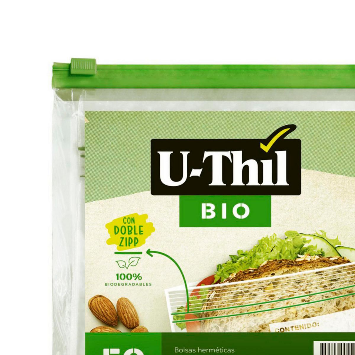 U THIL - U-Thil Bolsa Zip Biodegradable Chica 50 Unidades