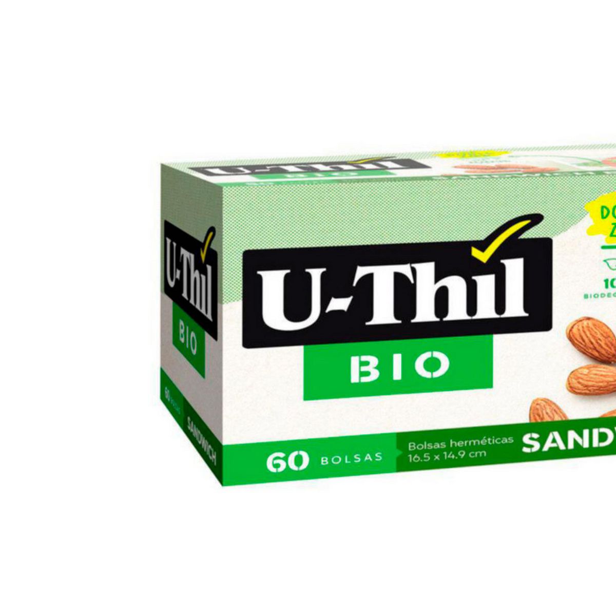 U THIL - U-Thil Bolsa Zip Chica Biodegradable 60 Unidades