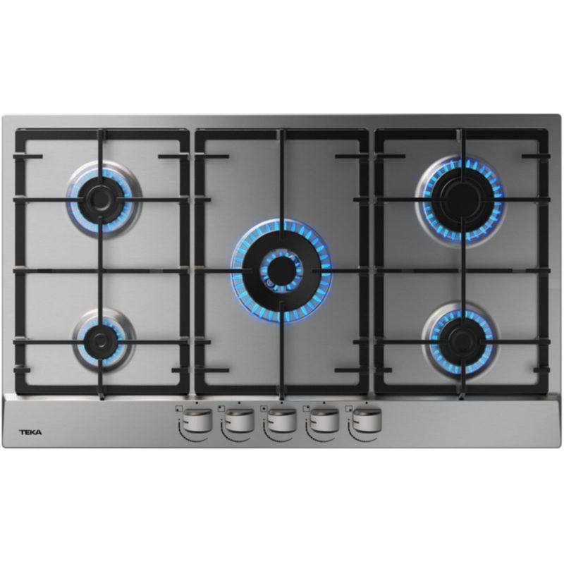 TEKA - Cocina empotrable Gas Teka GSC 95330 SB IX X5 Quemadores
