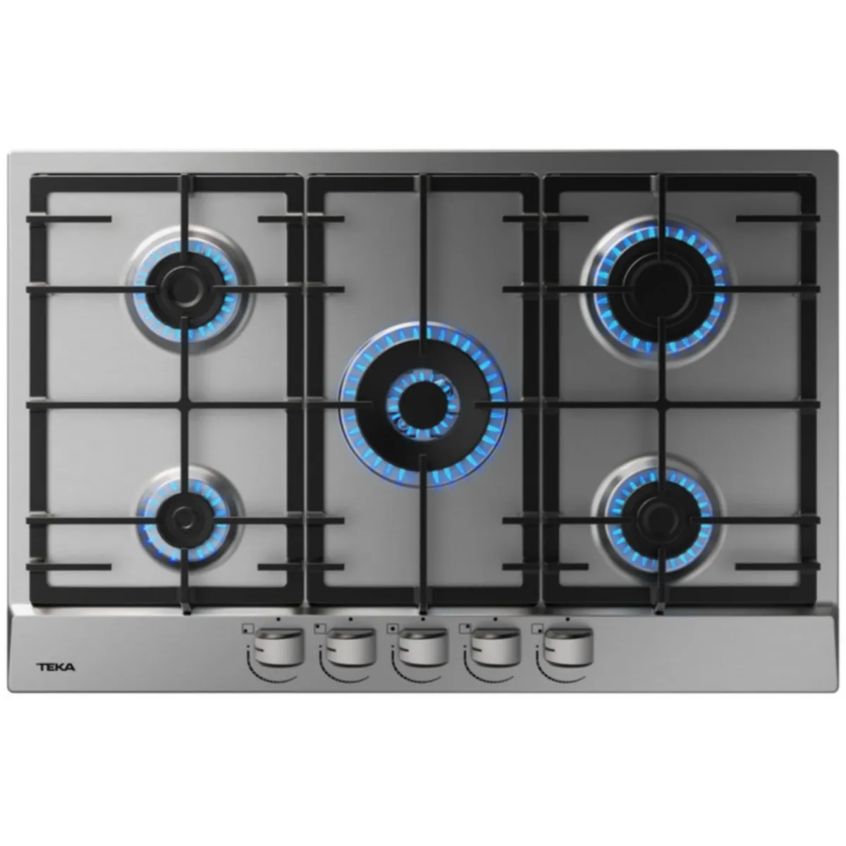 TEKA - Cocina empotrable Gas Teka GSC 75330 SB IX X5 Quemadores
