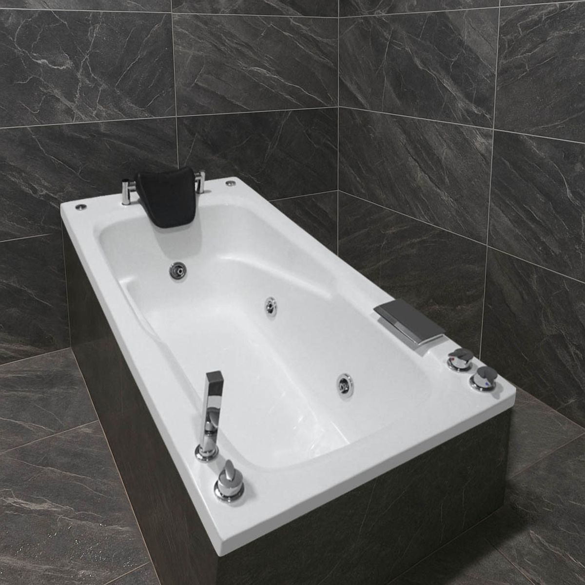 CUBA&SPA - Tina Hidromasaje Rectangular Magia 150x75cm Blanca