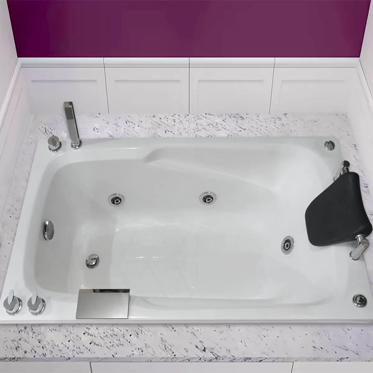 CUBA&SPA - Tina Hidromasaje Rectangular Magia 130x75cm Blanca