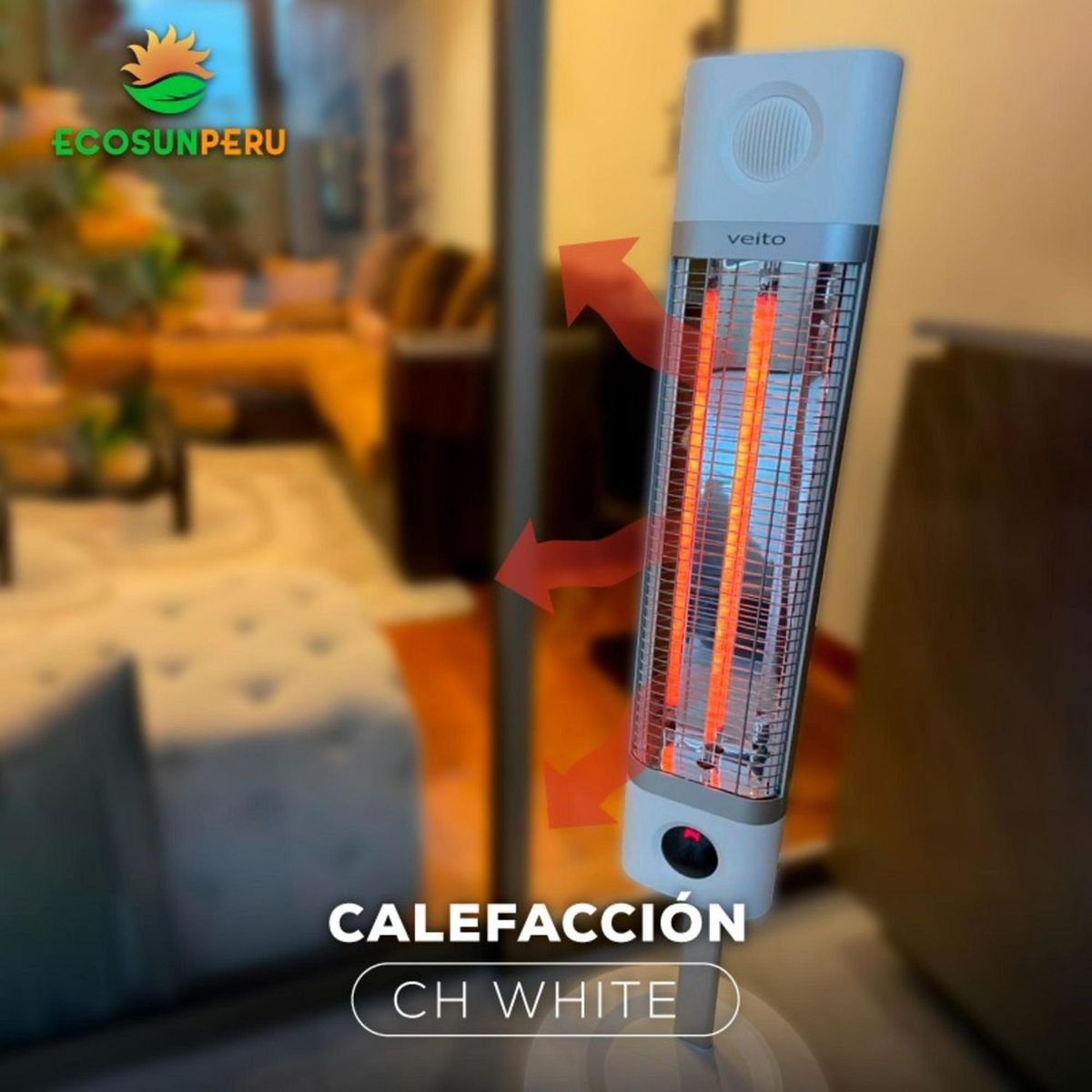 VEITO - Panel de Calefacción Portátil 1700W CH1800 RE White