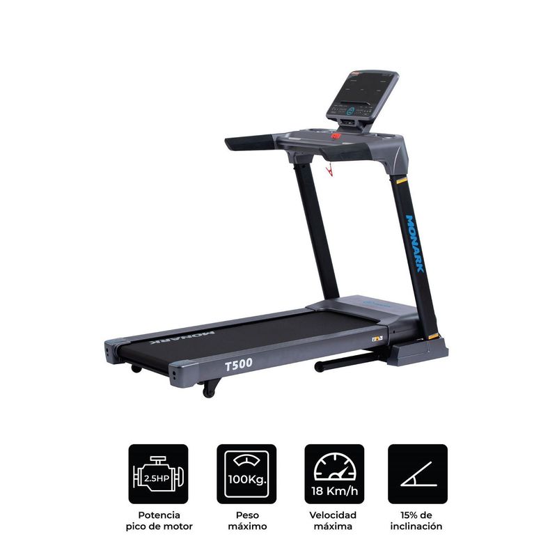 MONARK - Trotadora Eléctrica Monark T500 Negro