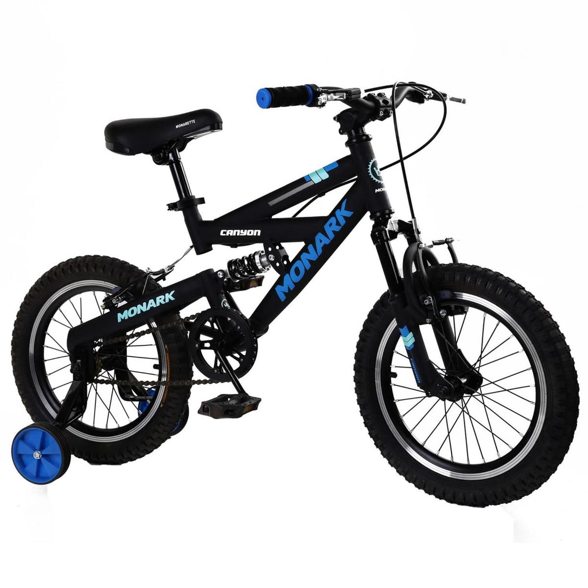 MONARK - Bicicleta Monark Canyon Aro 16" Negro Azul