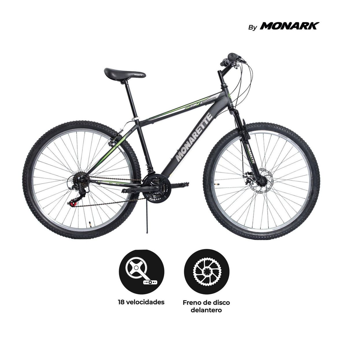 MONARK - Bicicleta Monarette Scorpion Aro 29" Negro