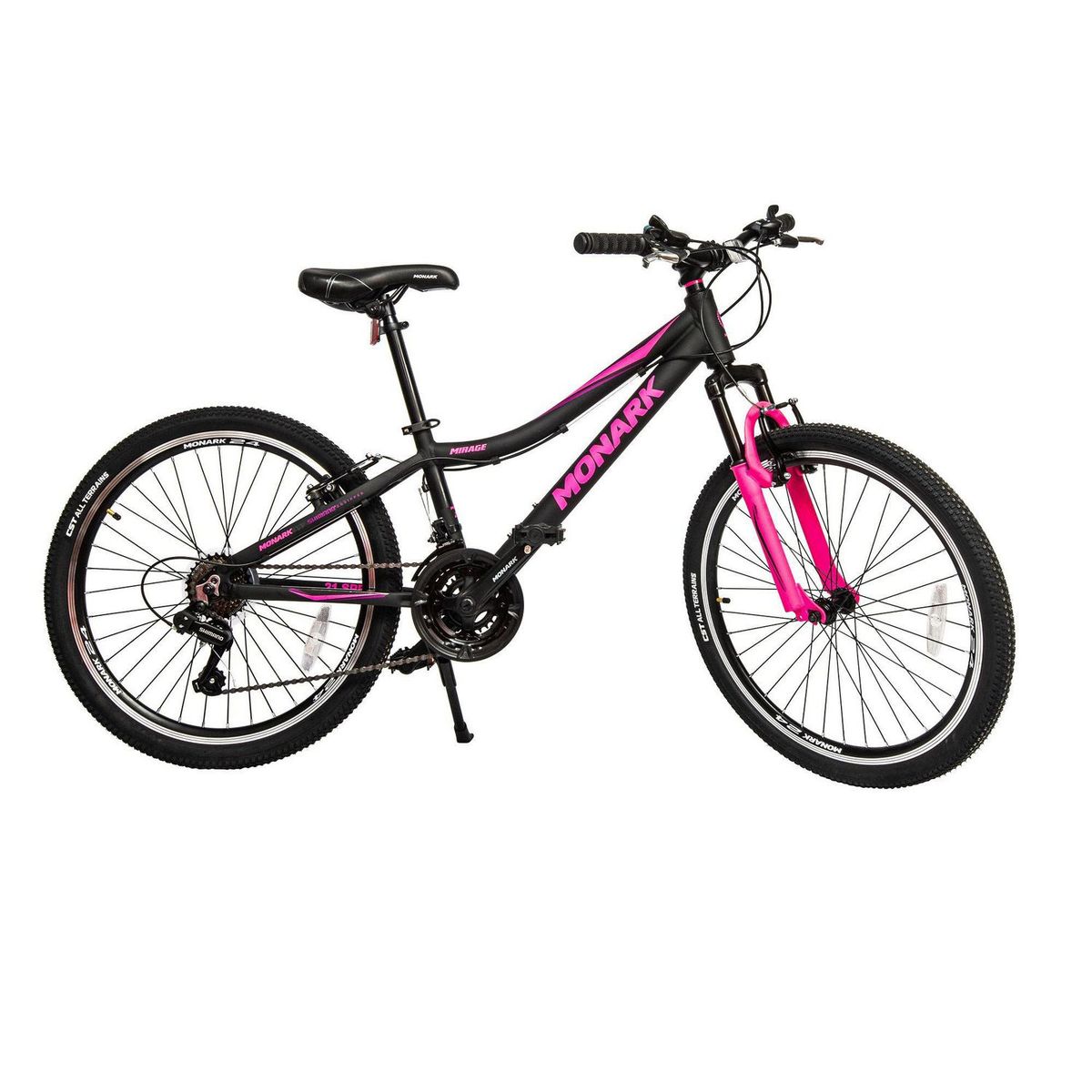MONARK - Bicicleta Monark Mirage Aro 24" Negro Fucsia
