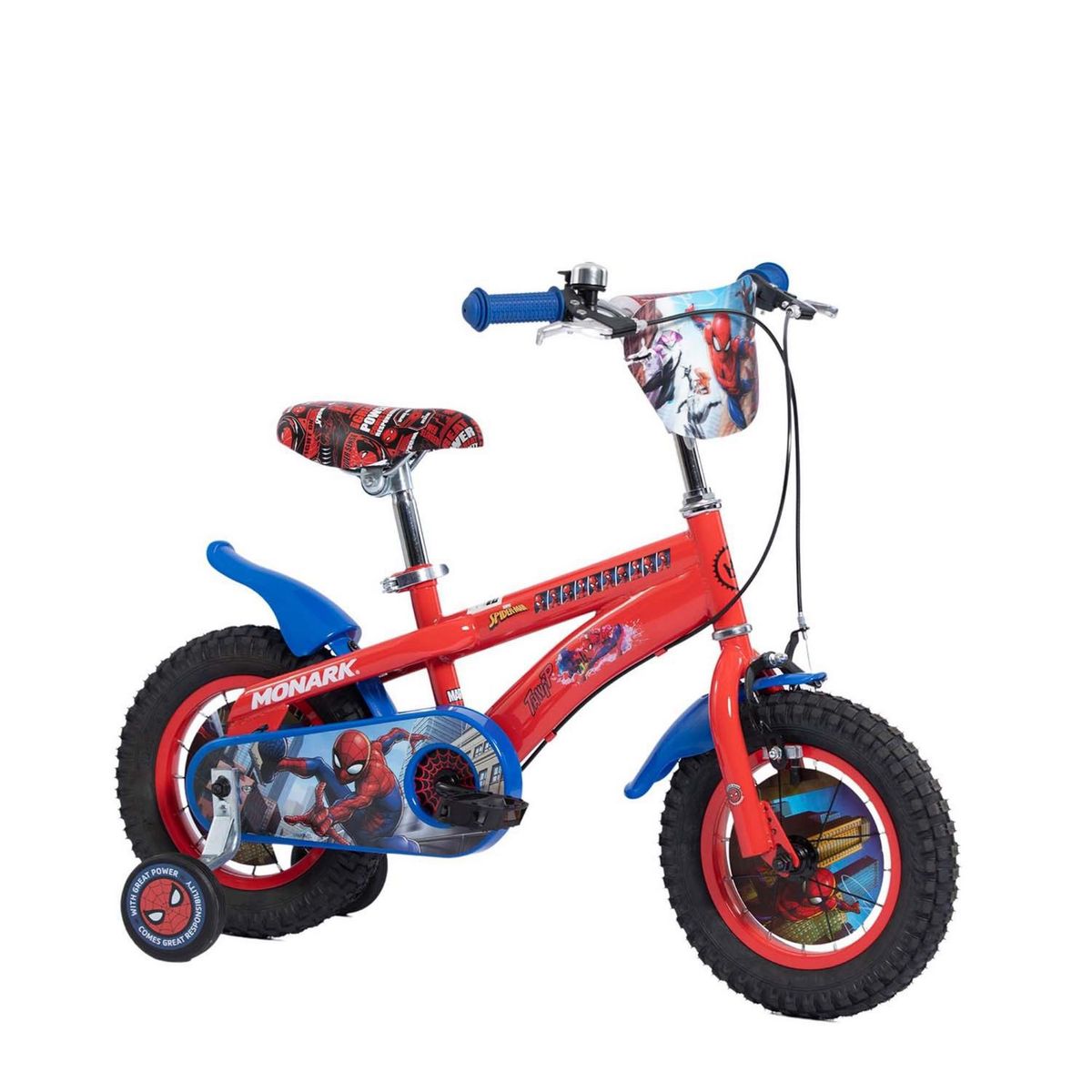 MONARK - Bicicleta Monark Spiderman Kids Aro 12" Azul Rojo