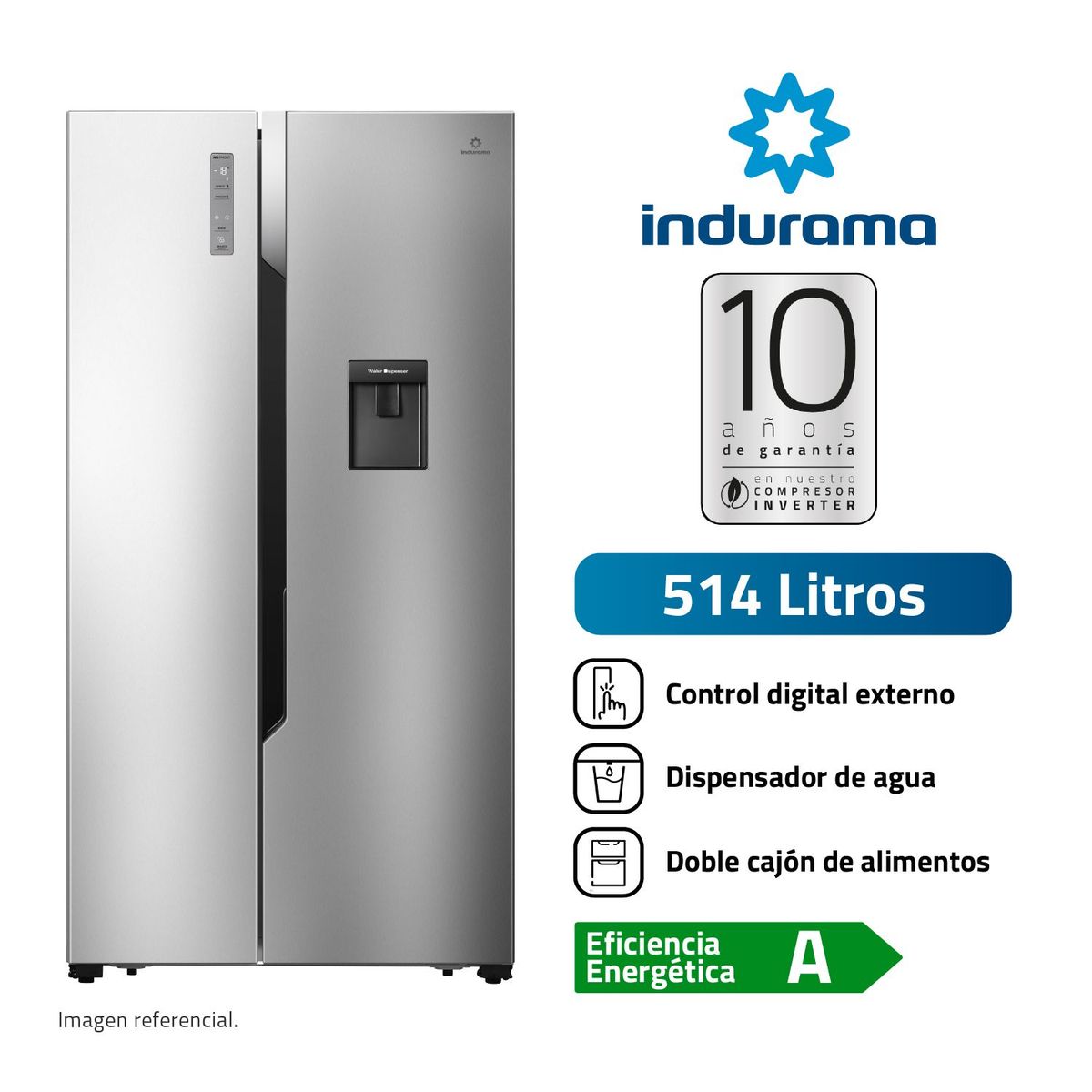 INDURAMA - Refrigeradora Indurama Ri-788D 514 L